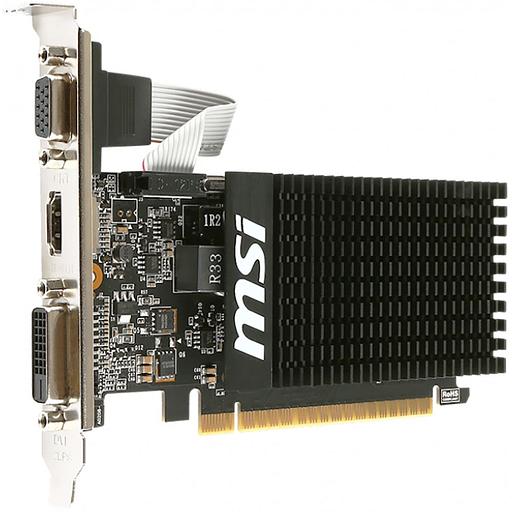 Видеокарта MSI PCI-E GT 710 2GD3H LP nVidia GeForce GT 710 2048Mb 64bit DDR3 954/1600 DVIx1/HDMIx1/CRTx1/HDCP Ret low profile фото 4