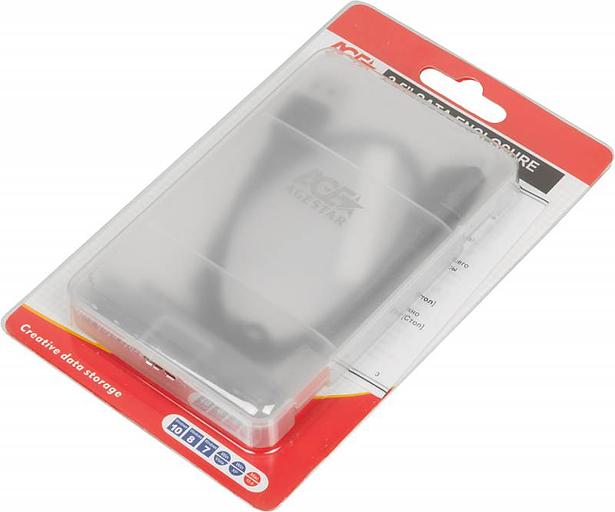 Внешний корпус для HDD/SSD AgeStar 31UBCP3 SATA пластик белый 2.5" фото 6
