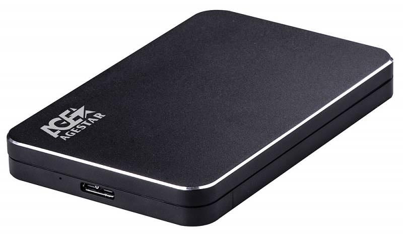 Внешний корпус для HDD AgeStar 3UB2A18 SATA алюминий черный 2.5" фото 1