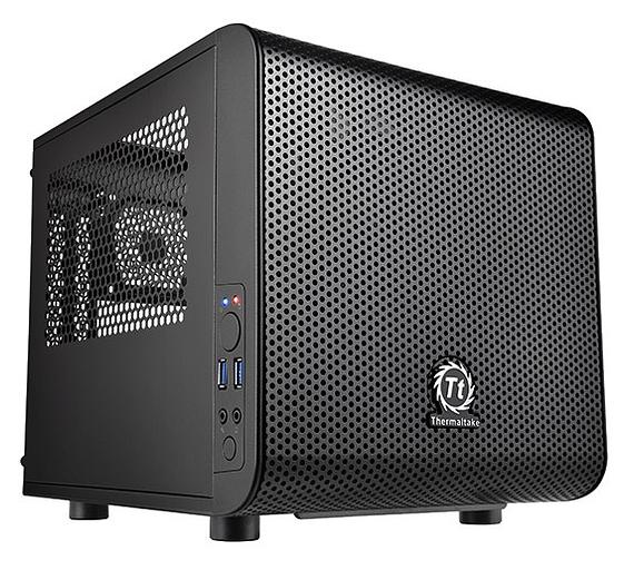Корпус Thermaltake Core V1 черный без БП miniITX 1x200mm 2xUSB3.0 audio bott PSU фото 1