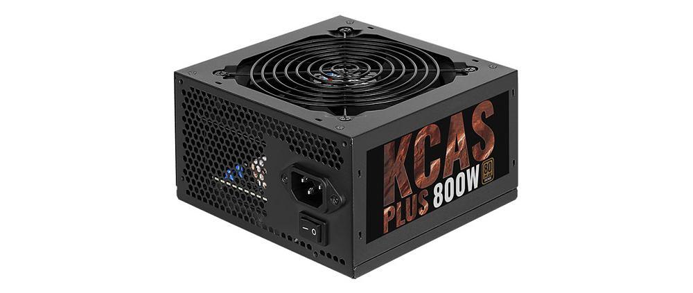 Блок питания Aerocool ATX 800W KCAS PLUS 800 80+ bronze (24+4+4pin) APFC 120mm fan 7xSATA RTL фото 1