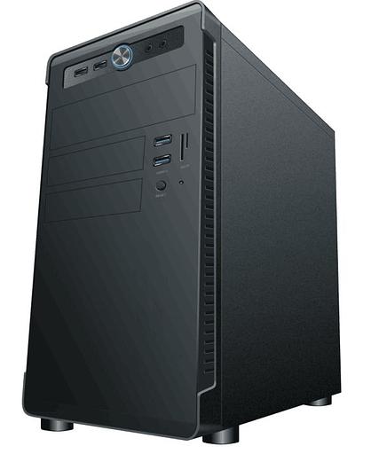 Корпус Accord ACC-B022 черный без БП mATX 1x80mm 1x92mm 2x120mm 4xUSB2.0 audio фото 1