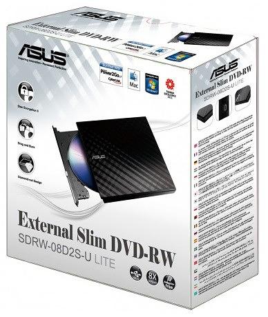 Привод DVD-RW Asus SDRW-08D2S-U LITE/WHT/G/AS белый USB внешний RTL фото 3