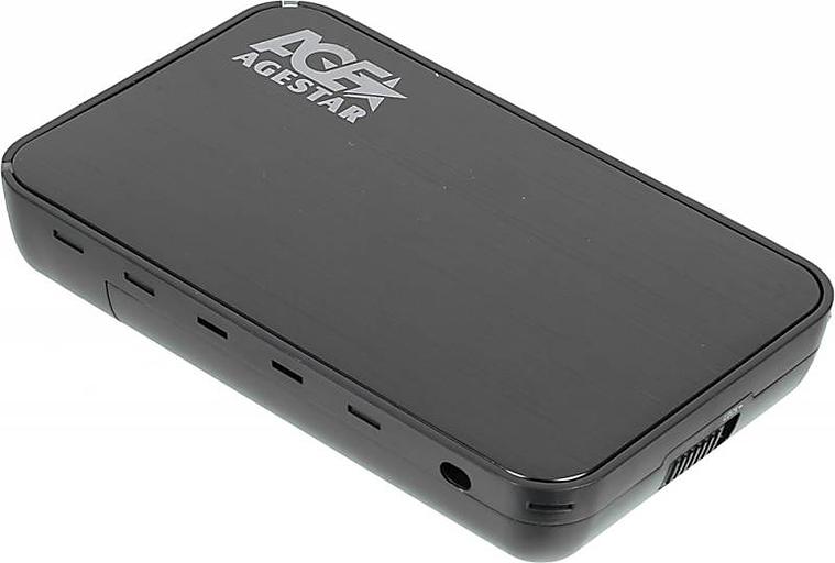 Внешний корпус для HDD AgeStar 3UB3A8-6G SATA II пластик черный 3.5" фото 2