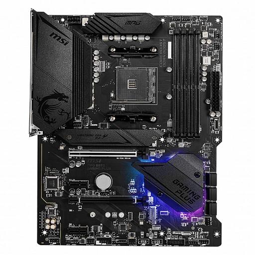 Материнская плата MSI MPG B550 GAMING PLUS Soc-AM4 AMD B550 4xDDR4 ATX AC`97 8ch(7.1) GbLAN RAID+HDMI+DP фото 2