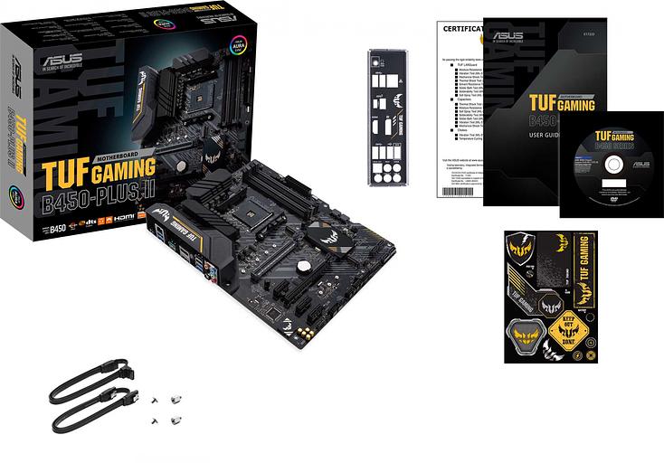 Материнская плата Asus TUF GAMING B450-PLUS II Soc-AM4 AMD B450 4xDDR4 ATX AC`97 8ch(7.1) GbLAN RAID+HDMI+DP фото 7