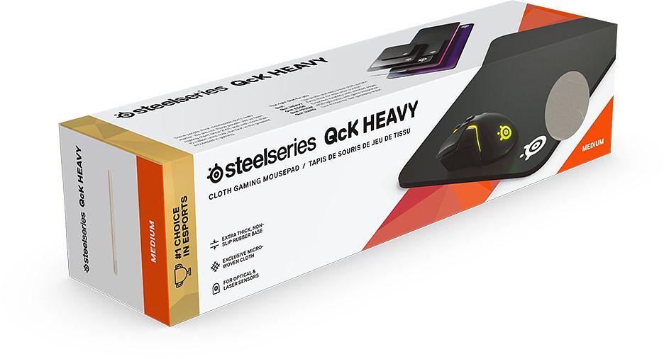 Коврик для мыши Steelseries QCK Heavy 2020 Edition Средний черный 320x270x6мм фото 3