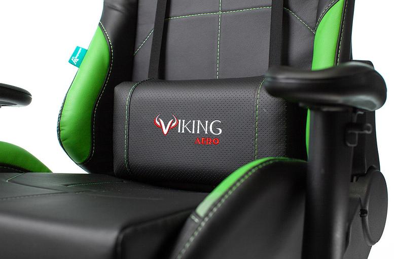 Кресло игровое Бюрократ VIKING 5 AERO черный/салатовый искусственная кожа с подголов. крестовина пластик фото 9
