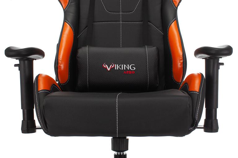 Кресло игровое Бюрократ VIKING 5 AERO черный/оранжевый искусственная кожа с подголов. крестовина пластик фото 6