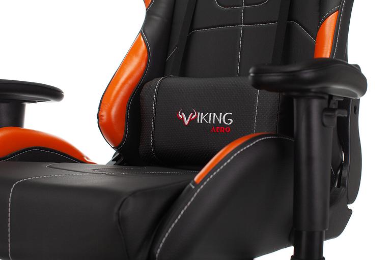 Кресло игровое Бюрократ VIKING 5 AERO черный/оранжевый искусственная кожа с подголов. крестовина пластик фото 9