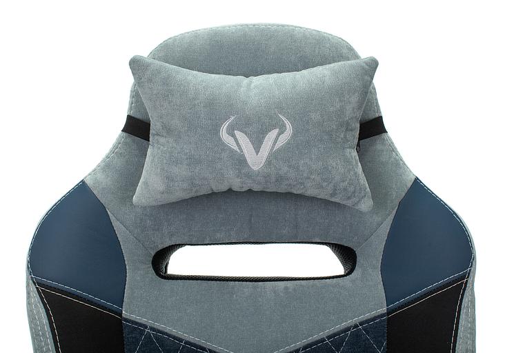Кресло игровое Бюрократ VIKING 6 KNIGHT Fabric синий с подголов. крестовина металл фото 7