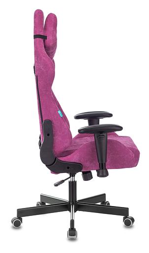 Кресло игровое Бюрократ VIKING KNIGHT Fabric малиновый Light-15 с подголов. крестовина металл фото 3