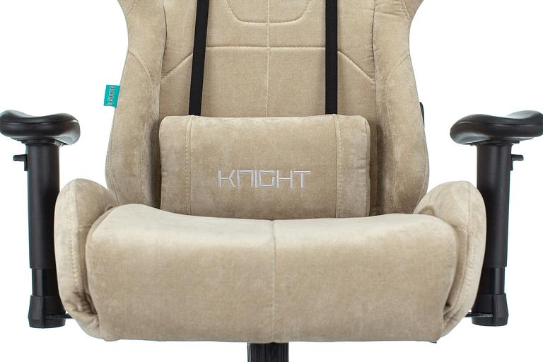 Кресло игровое Бюрократ VIKING KNIGHT Fabric песочный Light-21 с подголов. крестовина металл фото 6