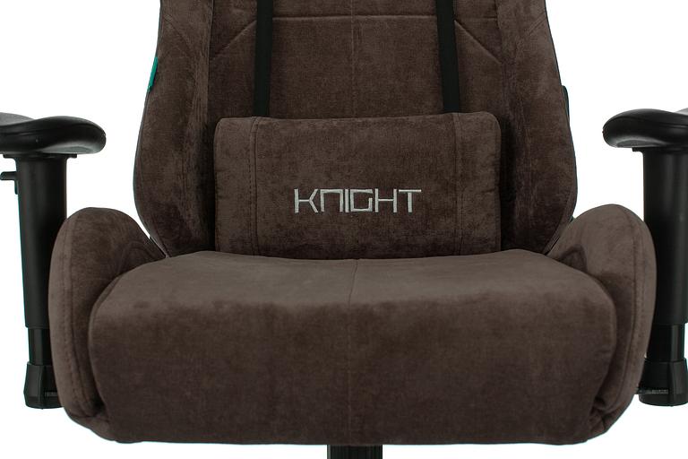 Кресло игровое Бюрократ VIKING KNIGHT Fabric темно-коричневый Light-10 с подголов. крестовина металл фото 6