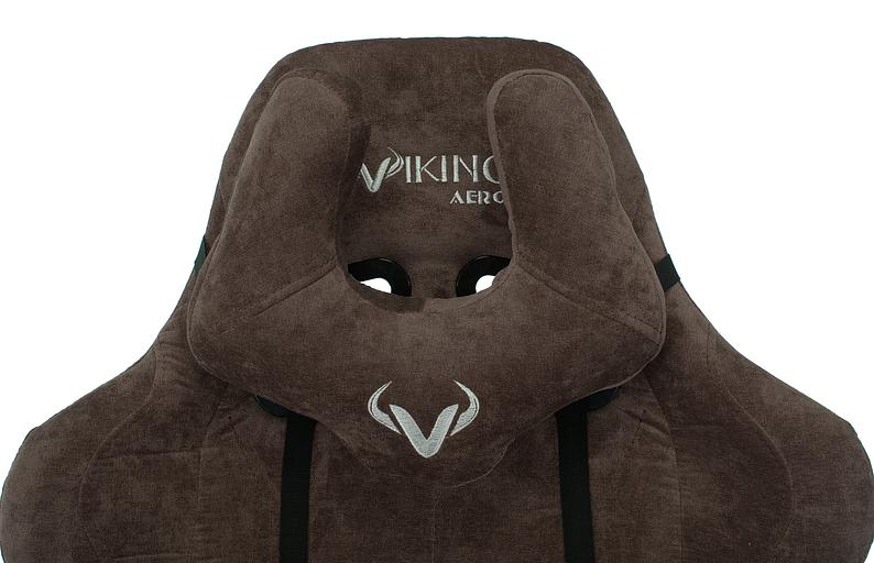 Кресло игровое Бюрократ VIKING KNIGHT Fabric темно-коричневый Light-10 с подголов. крестовина металл фото 7