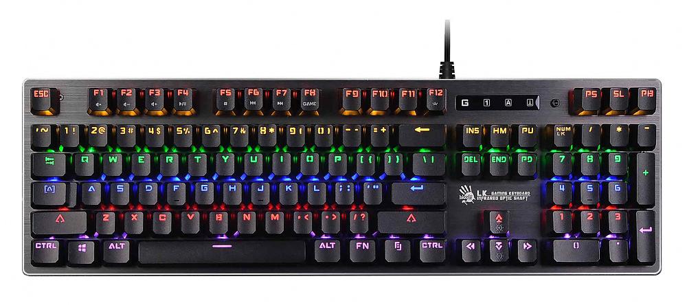 Клавиатура A4Tech Bloody B760 Neon механическая серый USB for gamer LED фото 1