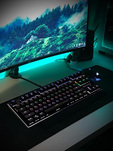 Клавиатура SunWind SW-K900G механическая черный USB Multimedia for gamer LED фото 10