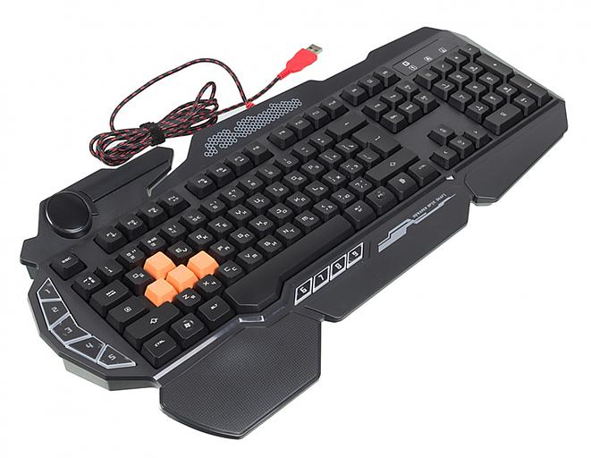 Клавиатура A4Tech Bloody B314 черный USB Multimedia for gamer LED (подставка для запястий) фото 9