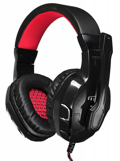 Наушники с микрофоном Оклик HS-L320G Phoenix черный 1.9м мониторные оголовье (NO-3000) фото 2