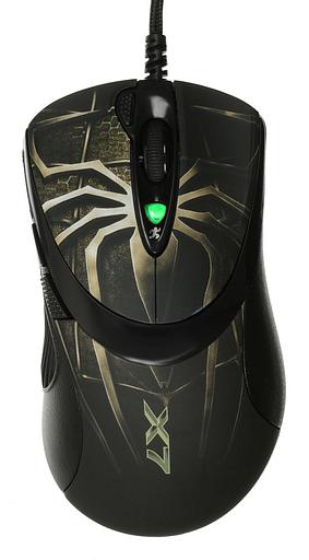 Мышь A4Tech Oscar Editor XL-747H коричневый/рисунок лазерная (3600dpi) USB2.0 (6but) фото 1