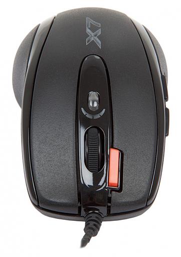 Мышь A4Tech X-710BK черный оптическая (2000dpi) USB (7but) фото 4