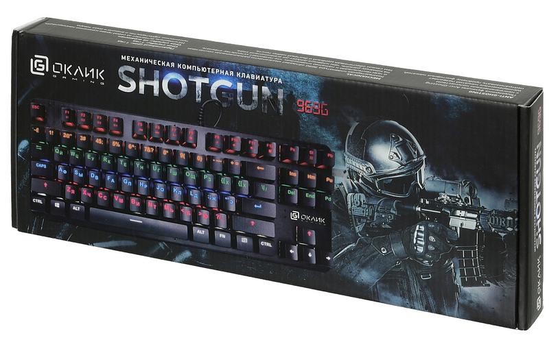 Клавиатура Оклик 969G SHOTGUN механическая черный USB Multimedia for gamer LED фото 9
