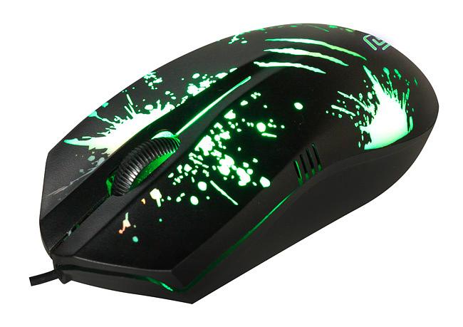 Мышь Оклик 399M STIGMA черный оптическая (1000dpi) USB (3but) фото 8