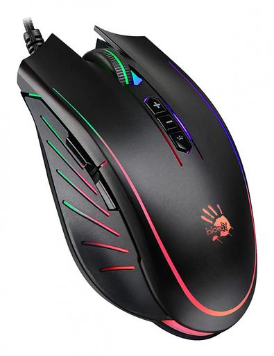 Мышь A4Tech Bloody Q81 Curve черный оптическая (3200dpi) USB3.0 (7but) фото 2