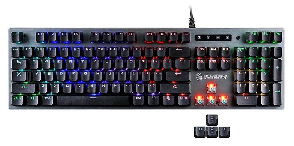 Клавиатура A4Tech Bloody B765 механическая серый USB for gamer LED фото 2