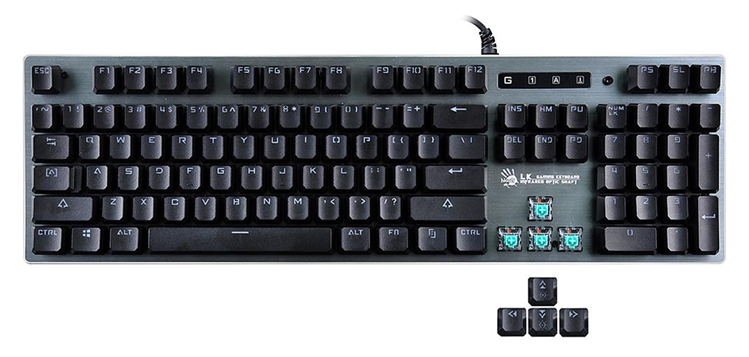 Клавиатура A4Tech Bloody B765 механическая серый USB for gamer LED фото 4