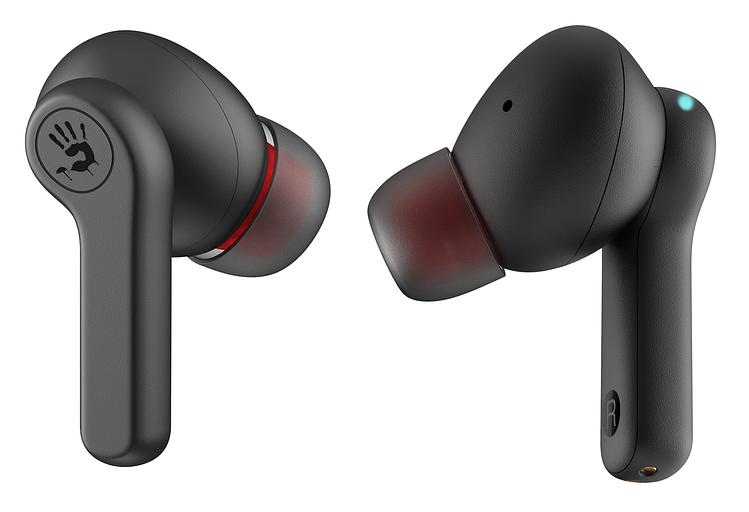 Наушники с микрофоном A4Tech Bloody M30 черный/красный вкладыши BT в ушной раковине (M30) фото 4