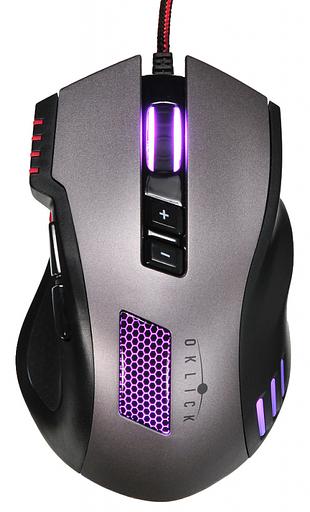 Мышь Оклик 805G V2 BEOWULF черный оптическая (3200dpi) USB (6but) фото 6