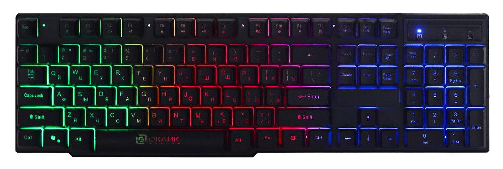 Клавиатура Оклик 780G SLAYER черный USB for gamer LED фото 1