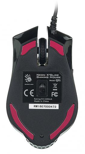 Мышь A4Tech Bloody Q51 черный/рисунок оптическая (3200dpi) USB3.0 (8but) фото 3
