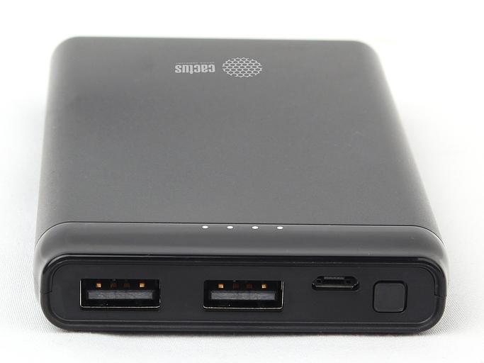 Мобильный аккумулятор Cactus CS-PBFSFT-10000 Li-Pol 10000mAh 2.1A+2.1A черный 2xUSB материал пластик фото 4
