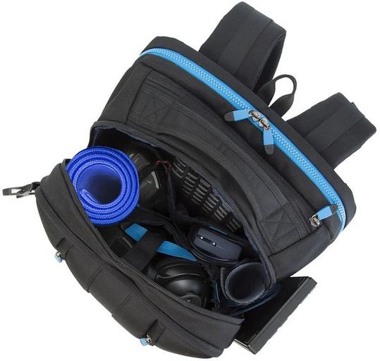 Рюкзак для ноутбука 17.3" Riva 7860 черный полиэстер фото 6