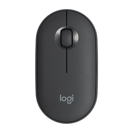 Мышь Logitech Pebble M350 графитовый оптическая (1000dpi) silent беспроводная BT/Radio USB для ноутбука (3but) фото 1