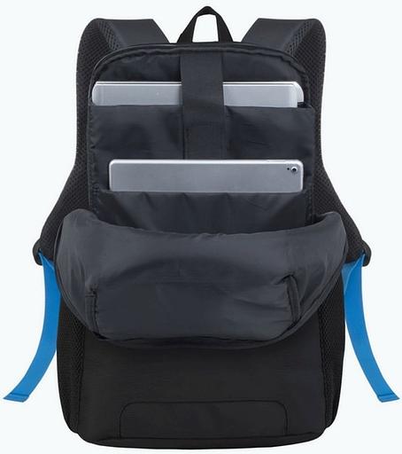 Рюкзак для ноутбука 15.6" Riva 8067 черный полиэстер фото 5