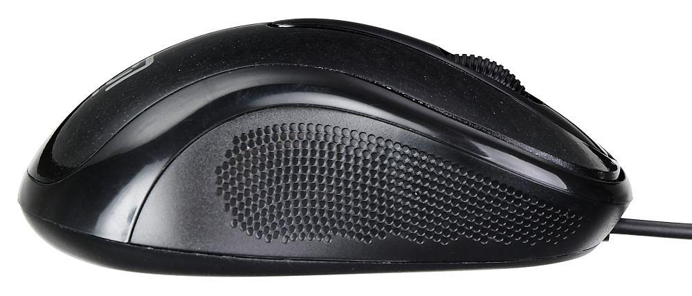 Мышь Оклик 385M черный оптическая (1000dpi) USB для ноутбука (3but) фото 3