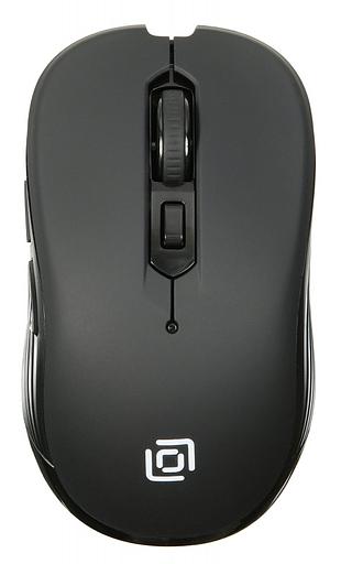 Мышь Оклик 610MWC черный оптическая (1600dpi) беспроводная USB/USB-C (5but) фото 4
