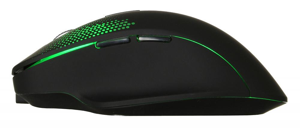 Мышь Оклик 636LWC черный оптическая (2400dpi) беспроводная USB/USB-C (6but) фото 3