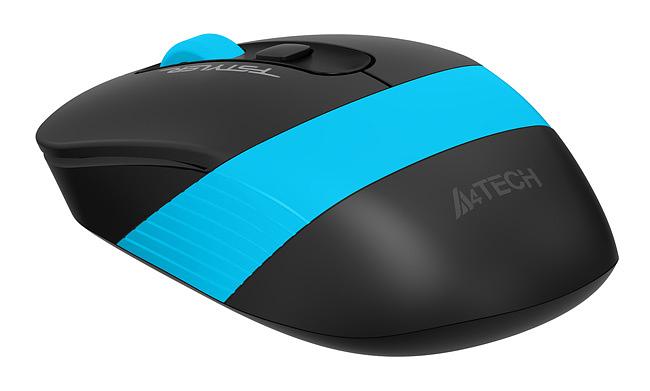 Мышь A4Tech Fstyler FG10S черный/синий оптическая (2000dpi) silent беспроводная USB (4but) фото 6