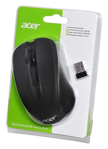 Мышь Acer OMR010 черный оптическая (1200dpi) беспроводная USB (2but) фото 8