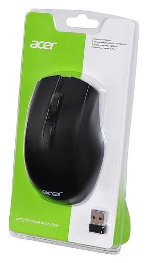 Мышь Acer OMR030 черный оптическая (1600dpi) беспроводная USB (3but) фото 8