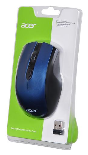Мышь Acer OMR031 черный/синий оптическая (1600dpi) беспроводная USB (3but) фото 8