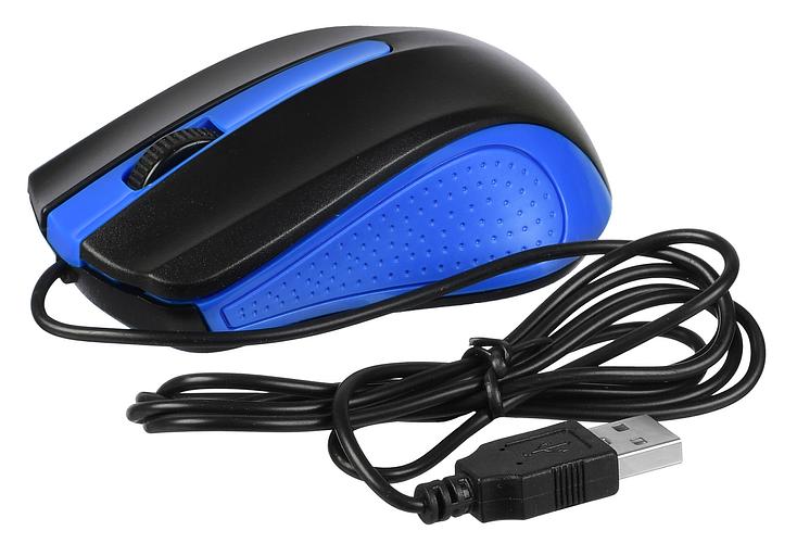 Мышь Acer OMW011 черный/синий оптическая (1200dpi) USB (3but) фото 7
