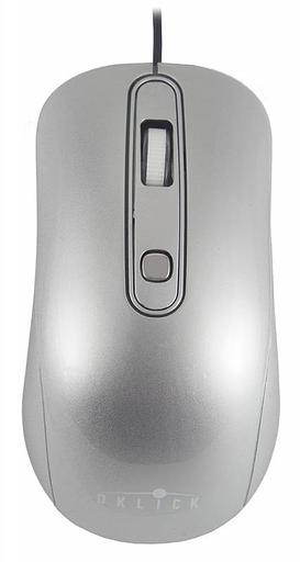 Мышь Оклик 155M серебристый оптическая (1600dpi) USB (3but) фото 4