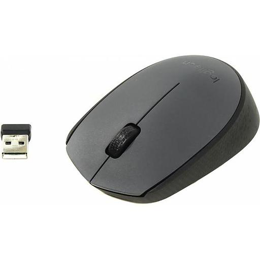 Мышь Logitech M170 серый/черный оптическая (1000dpi) беспроводная USB (2but) фото 2