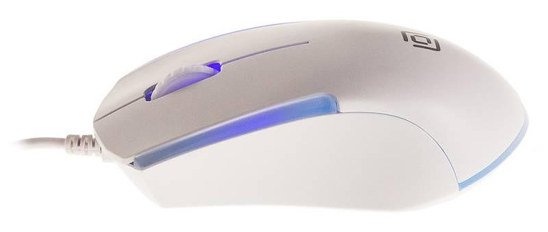 Мышь Оклик 245M белый оптическая (1000dpi) USB (3but) фото 3