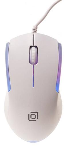 Мышь Оклик 245M белый оптическая (1000dpi) USB (3but) фото 5